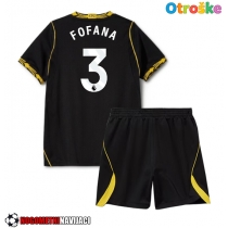 Otroške Nogometnih dresov Chelsea Wesley Fofana #3 Gostujoči 2026-27 Kratki rokavi (+ hlače)